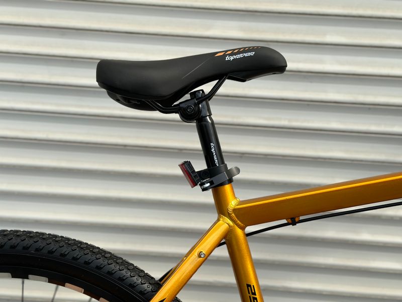 Гірський алюмінієвий велосипед TopRider 670 29" золотий 670z-29 фото