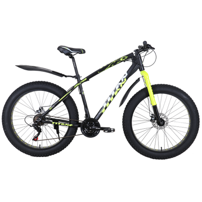Гірський велосипед фетбайк Titan Jaguar 2021 26" 17,5" Чорний-Жовтий 1137 фото
