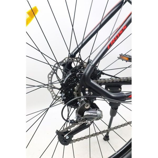 Гірський алюмінієвий велосипед Cross Galaxy 29" 20" Чорний-Червоний 1272 фото