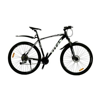 Горный алюминиевый велосипед Titan Zevs 29" 21" Черный-Белый 1584 фото