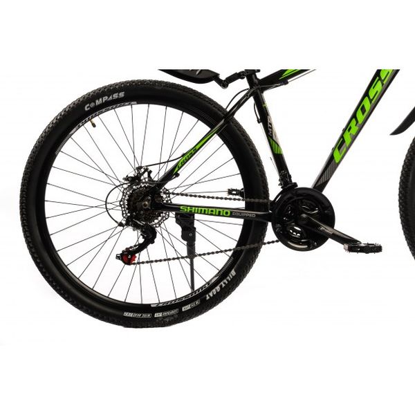 Горный алюминиевый велосипед Cross XC2921 29" 20" Черный-Зеленый 1248 фото