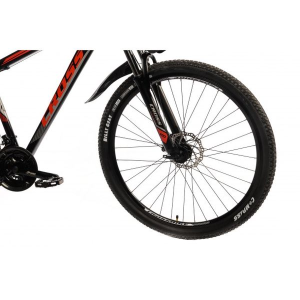 Гірський алюмінієвий велосипед Cross XC2921 29" 20" Чорний-Червоний 1318 фото