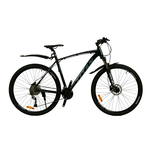 Горный алюминиевый велосипед Titan Zevs 29" 21" Черный-Серый 1585 фото