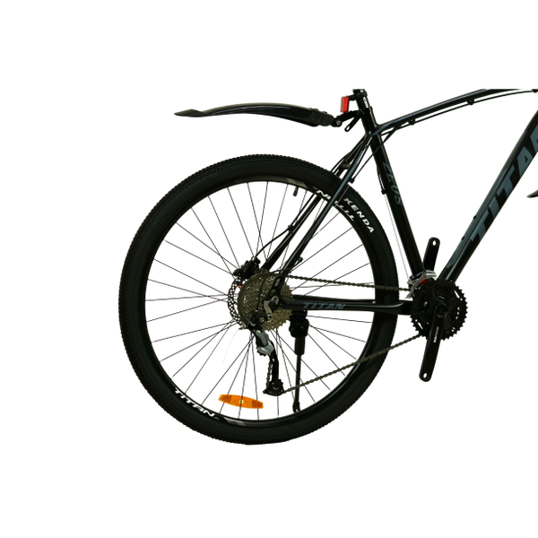 Гірський алюмінієвий велосипед Titan Zevs 29" 21" Чорний-Сірий 1585 фото