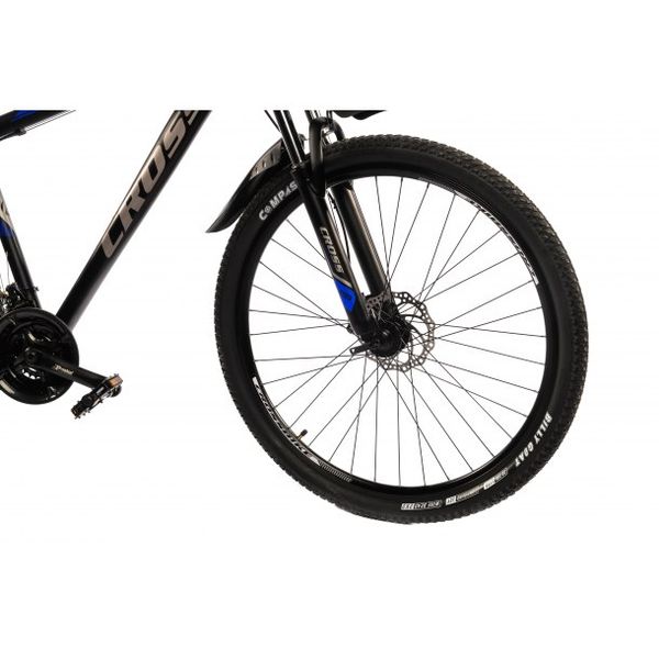 Гірський алюмінієвий велосипед Cross XC2921 29" 20" Чорний-Синій 1273 фото