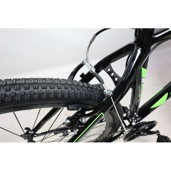 Горний велосипед CrossBike Atlas 29" 20" Черный-Зеленый 1181 фото