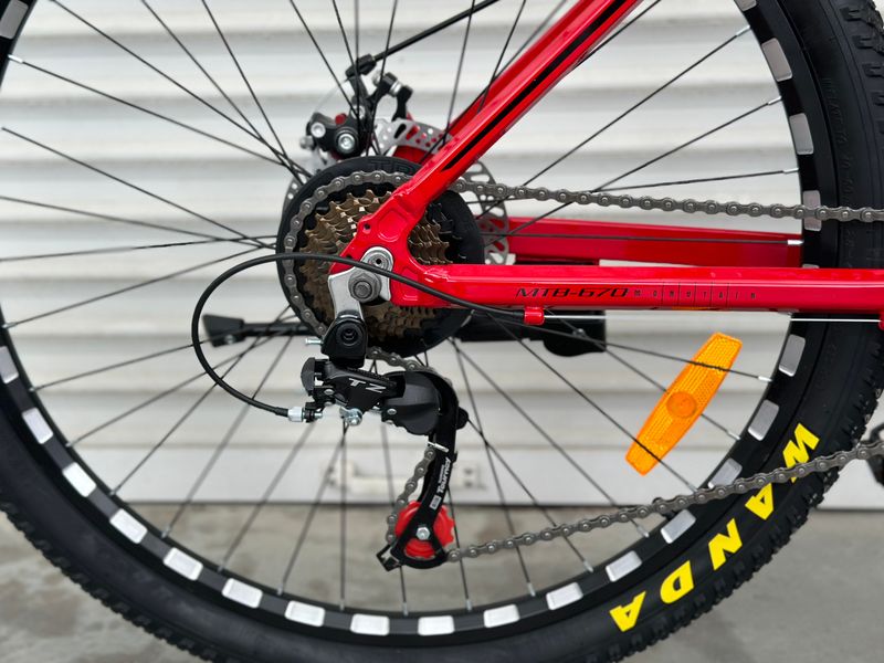 Горный алюминиевый велосипед TopRider 670 26" красный 670R фото