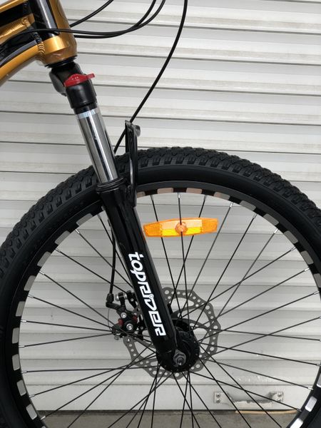 Гірський алюмінієвий велосипед TopRider 680 24" золотий 680zlt-24 фото