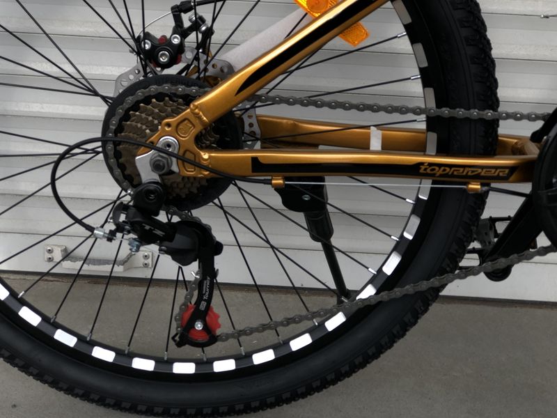 Горный алюминиевый велосипед TopRider 680 24" золотой 680zlt-24 фото