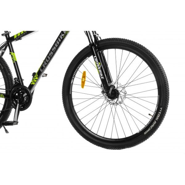 Горный алюминиевый велосипед CrossBike Everest 29"19" Чёрный-Жёлтый 1426 фото