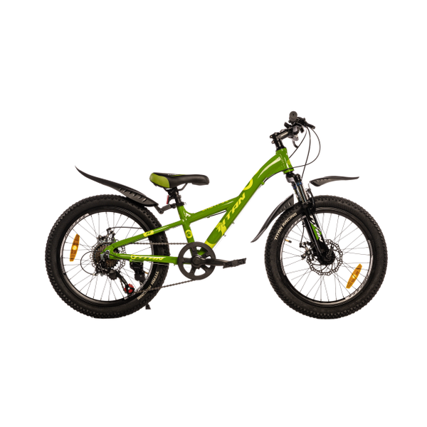 Горный алюминиевый велосипед Titan CALYPSO 20"10" Зеленый-Желтый 1540 фото