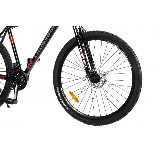 Горный алюминиевый велосипед CrossBike Everest 29"19" Чёрный-Красный 1425 фото