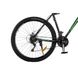 Гірський алюмінієвий велосипед CrossBike Everest 29"21" Чорний-Зелений 1430 фото 2