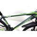 Гірський велосипед CrossBike Racer 27.5" 19" Сірий-Зелений 1233 фото 4