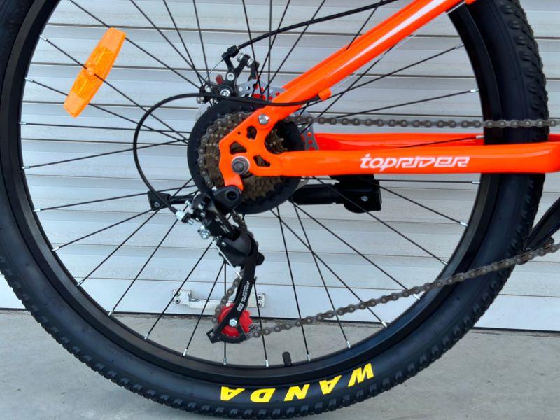 Гірський велосипед двухпідвісний 26 Toprider 910 помаранчевий 910о фото