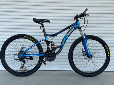 Горный велосипед двухподвесной 26 Toprider 910 синий 910b фото