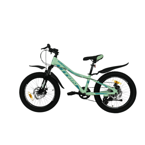 Горный алюминиевый велосипед Titan DRONE 20"10" Светло Зеленый-Синий 1484 фото