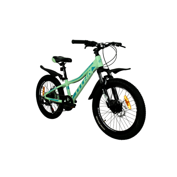 Гірський алюмінієвий велосипед Titan DRONE 20"10" Світло Зелений-Синій 1484 фото