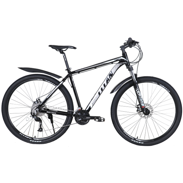 Гірський алюмінієвий велосипед Titan Germes 27.5 "17" Чорний-Сірий 986 фото