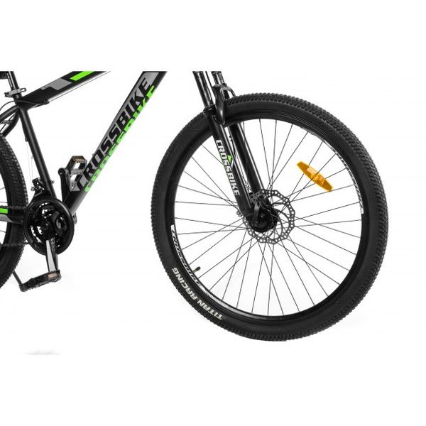 Велосипед CrossBike Storm 27"17" Чорный-Зелёный 1447 фото