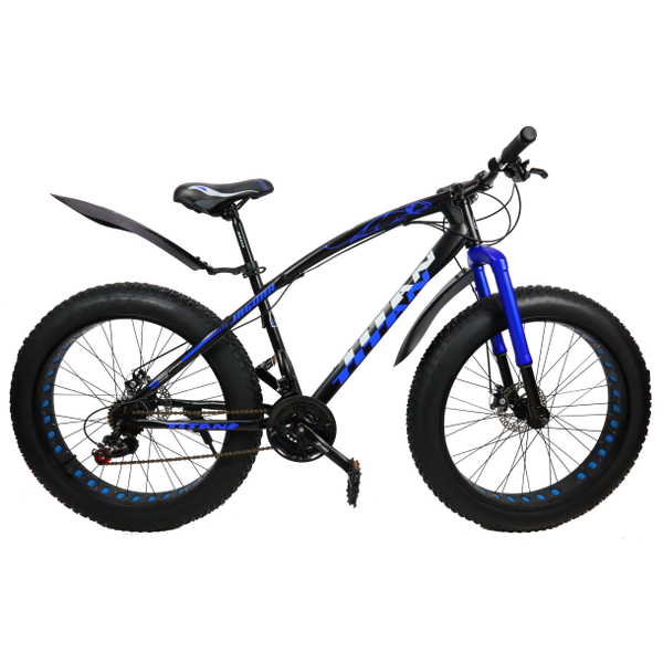 Гірський велосипед фетбайк Titan Jaguar 2021 26" 17,5" Синiй 1138 фото